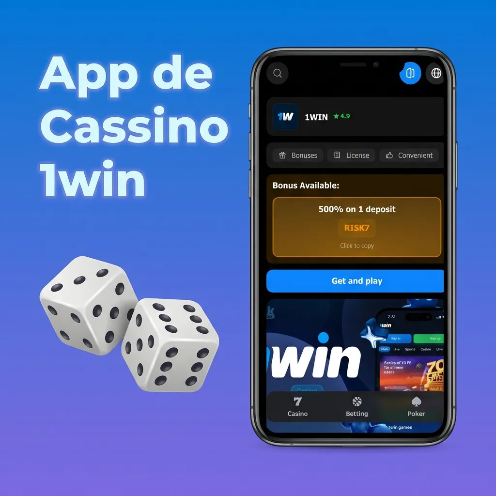 1win casino app interface showing thousands of games from top providers with live dealer tables and sports betting