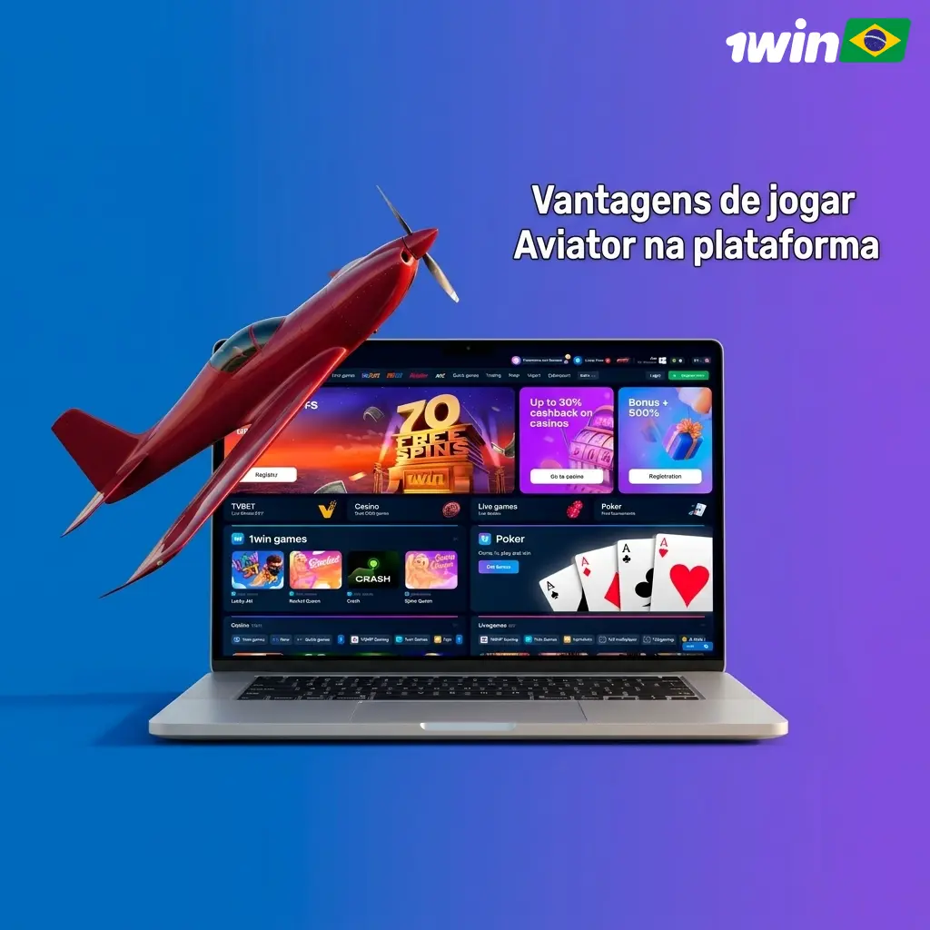 Vantagens do Aviator: RTP 97%, saques via Pix, app móvel, demo grátis e suporte 24/7 em português
