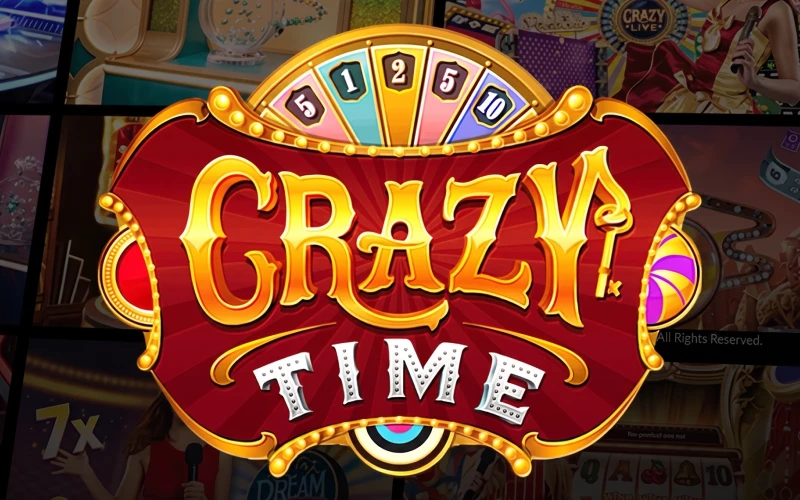 Ganhe prêmios no game show Crazy Time oficial da 1win.