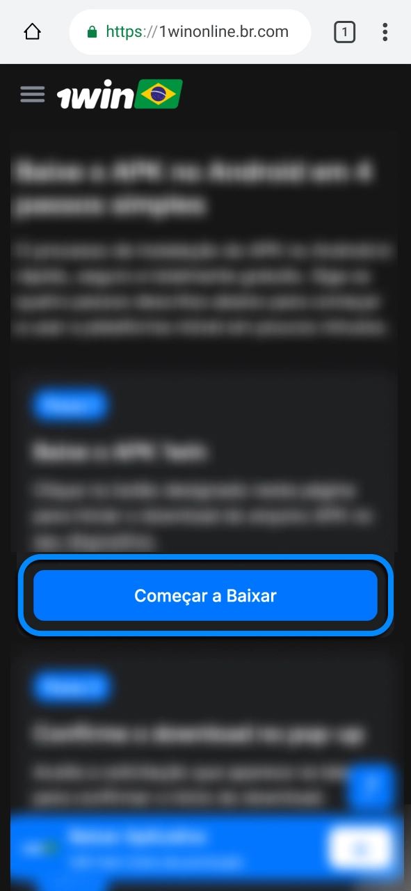 Baixe o APK 1win e tenha acesso imediato a milhares de jogos e promoções exclusivas para novos usuários.