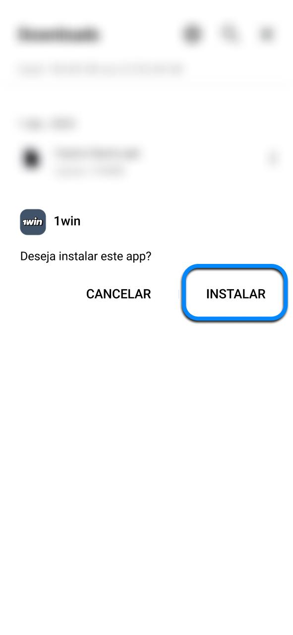 Finalize a instalação da 1win e aproveite acesso imediato aos jogos e promoções.