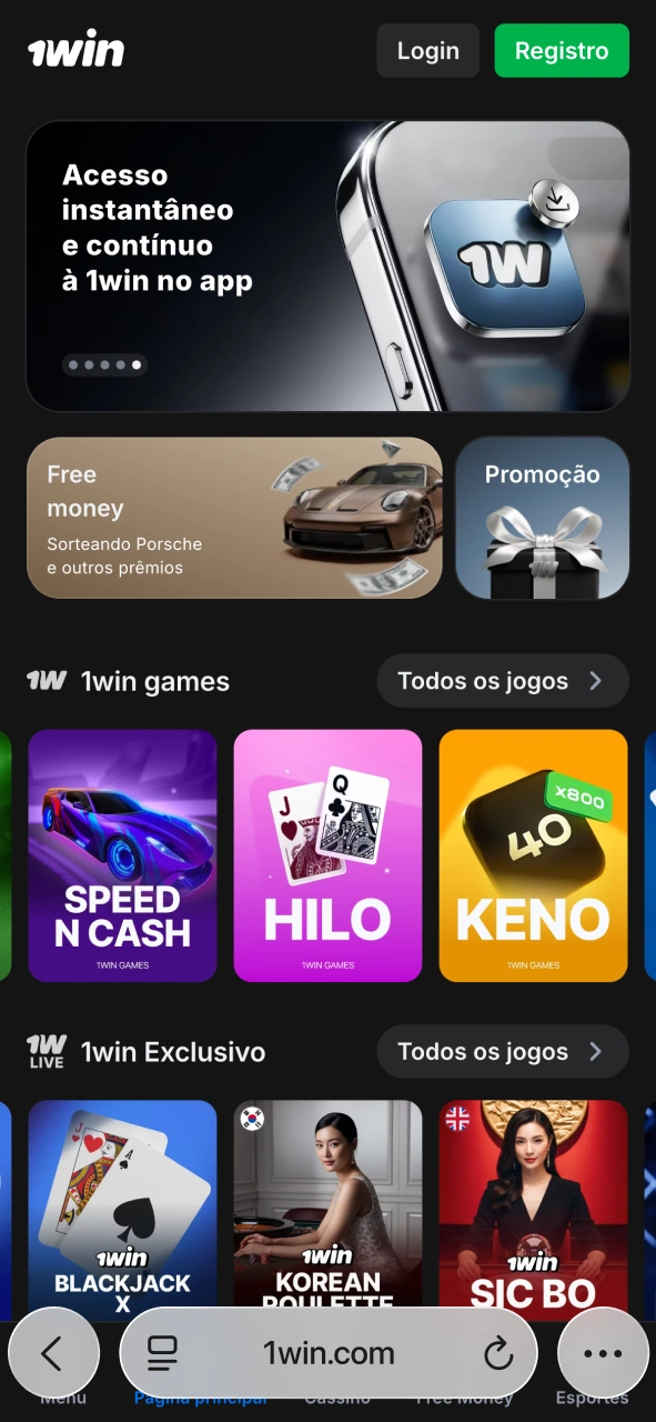 Use o Safari para instalar a 1win corretamente e garantir acesso rápido a todos os recursos.