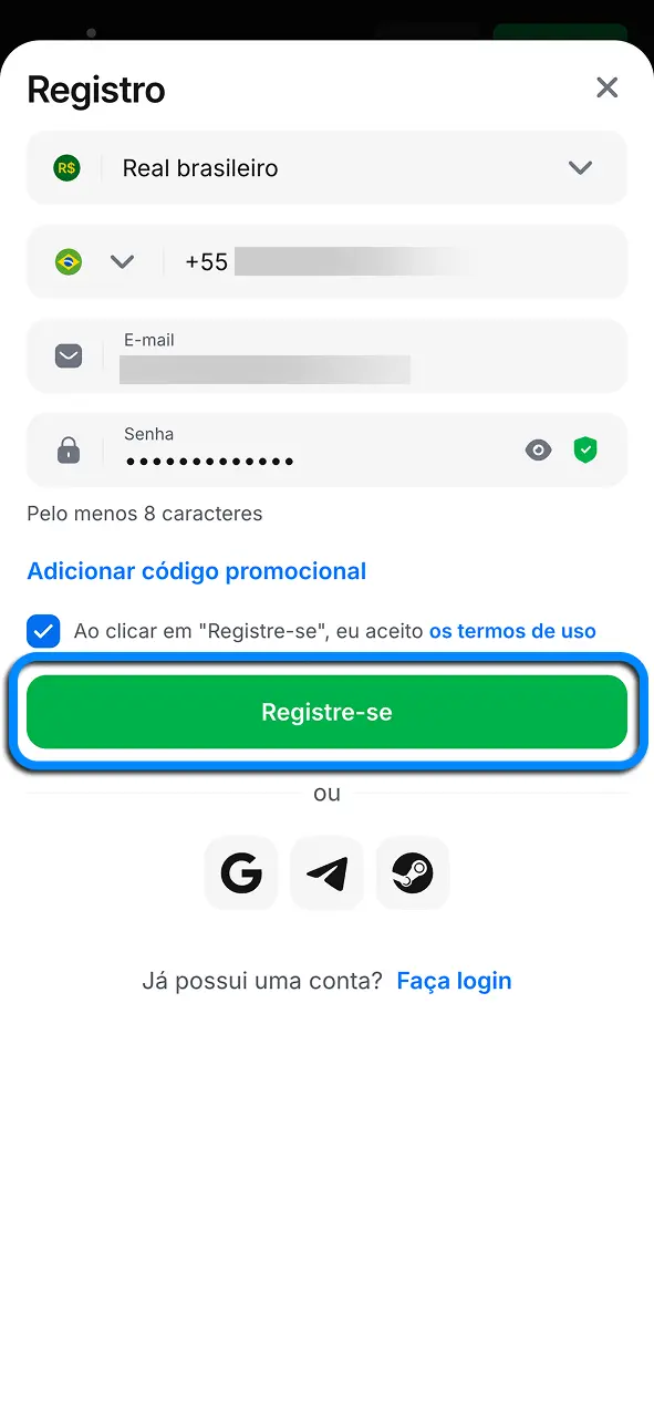 Entre na 1win e gerencie depósitos rapidamente em uma área segura.