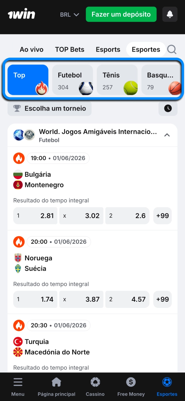 Escolha um esporte na 1win e encontre eventos para todos os estilos.